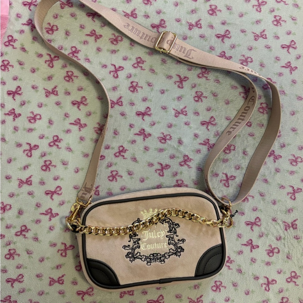 Juicy Couture Pink and Black Crossbody Bag